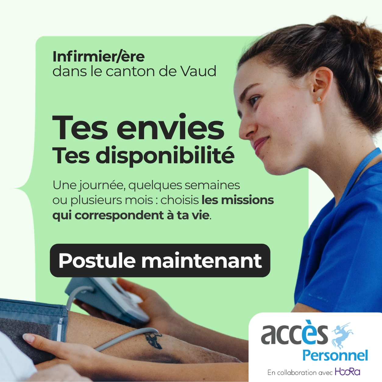 Accès Personnel visual about nurses’ preferences and availability