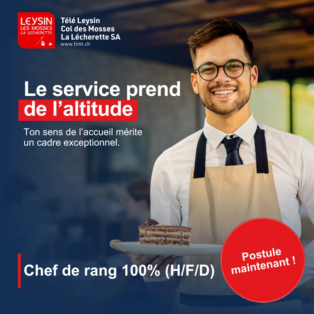 Visuel TéléLeysin pour le recrutement de chef de rang