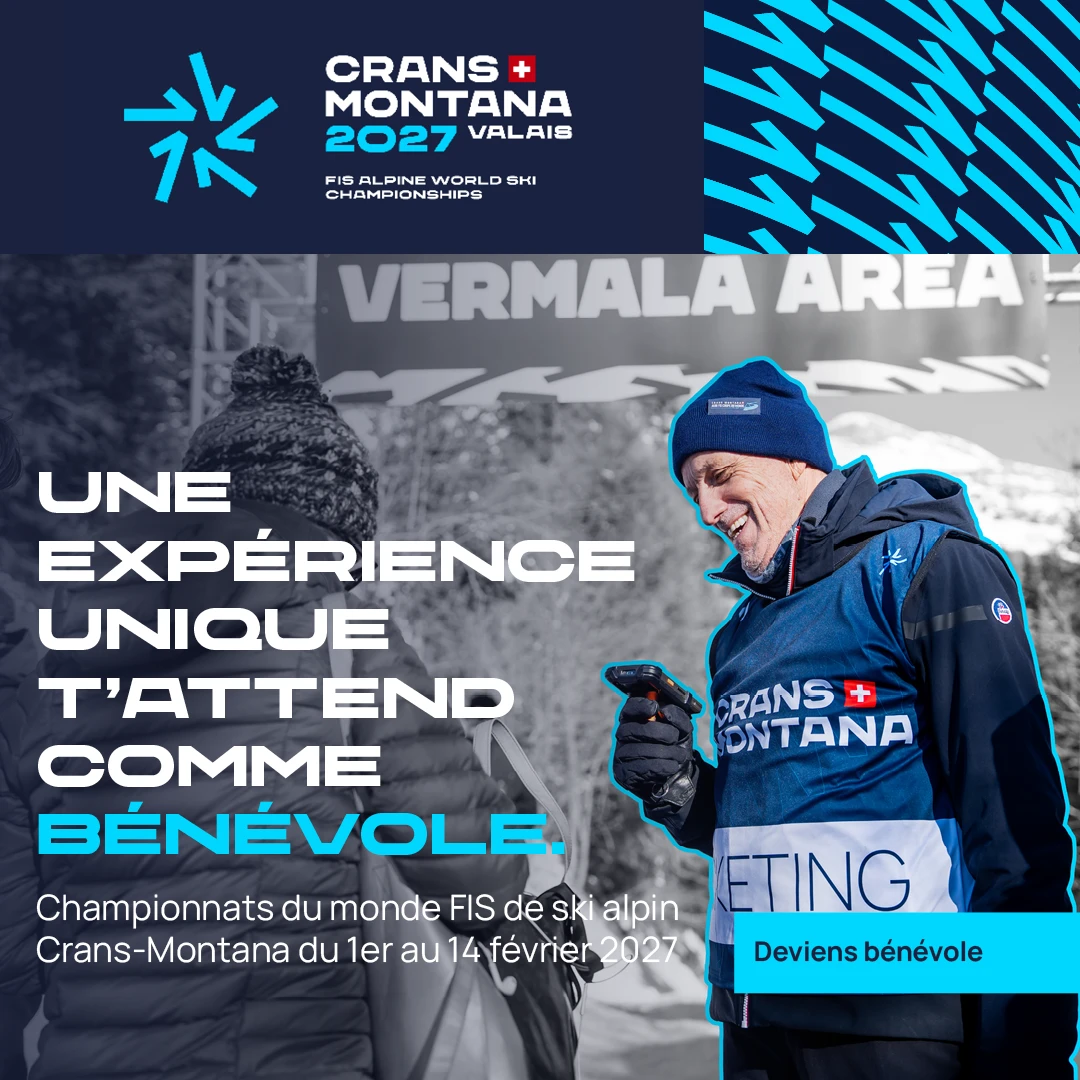 Visuel Team27 avec un bénévole et l’accroche « Une expérience unique t’attend comme bénévole »