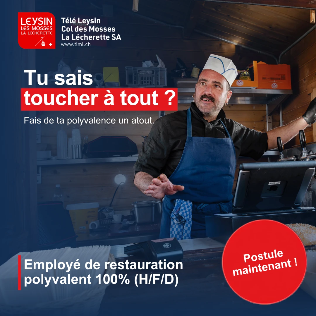 Visuel TéléLeysin pour le recrutement en restauration polyvalente