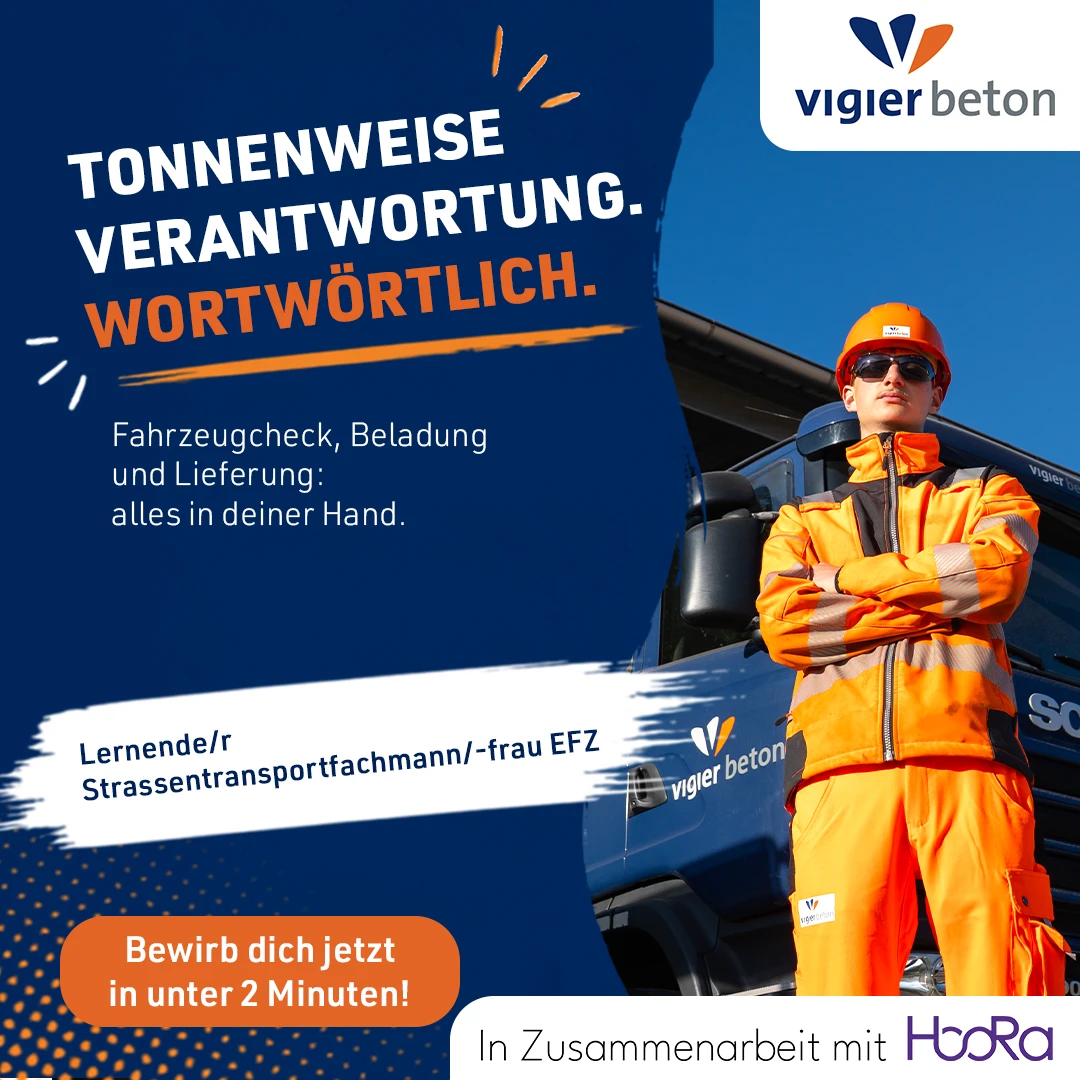 Visuel Vigier Beton en allemand pour l’apprentissage dans le transport routier