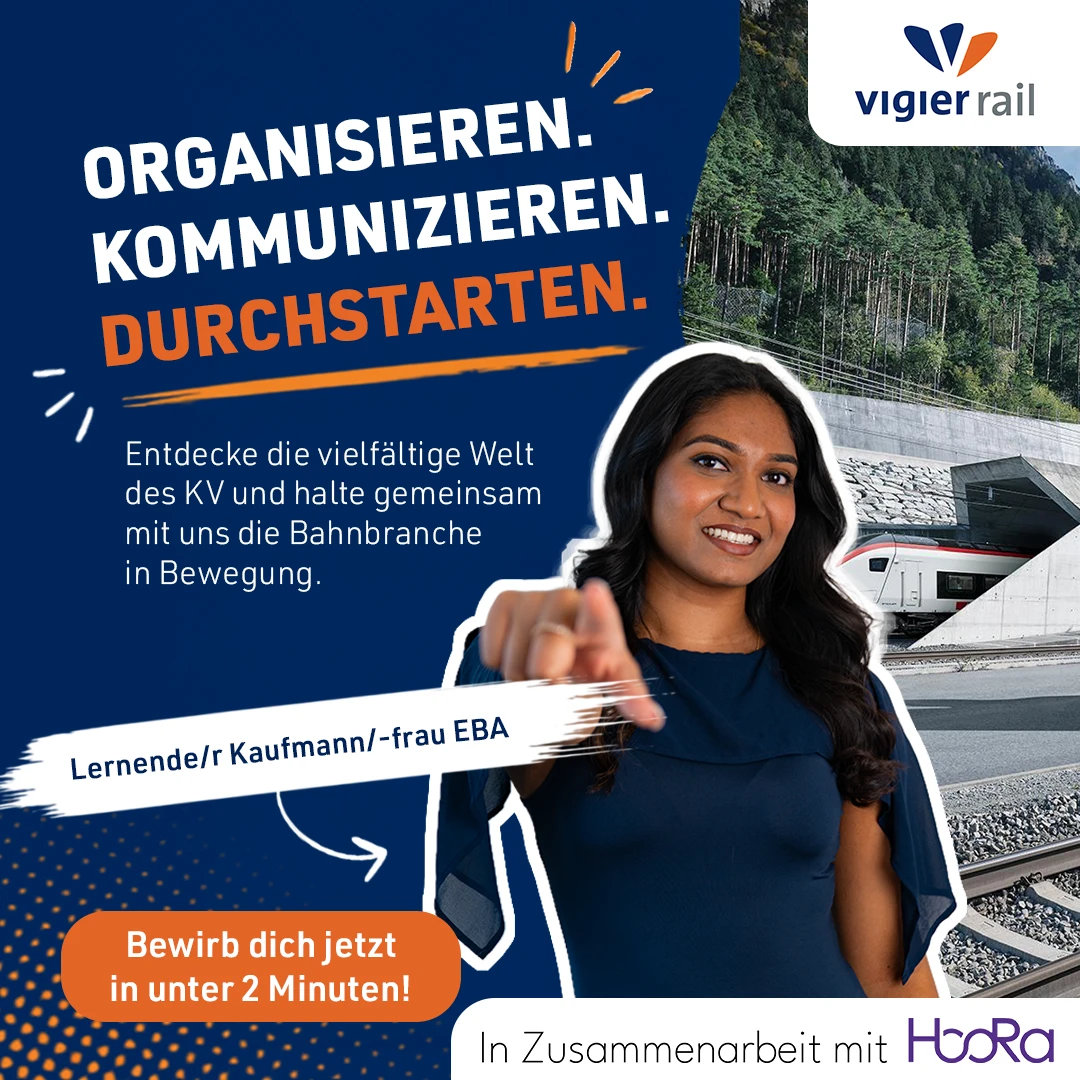 Visuel Vigier Rail en allemand sur l’organisation et la communication